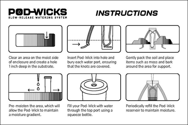 Pod-Wicks 2pc KIT | 3-Leg, 3oz Standard w/ Outside Fill Port - Image 5